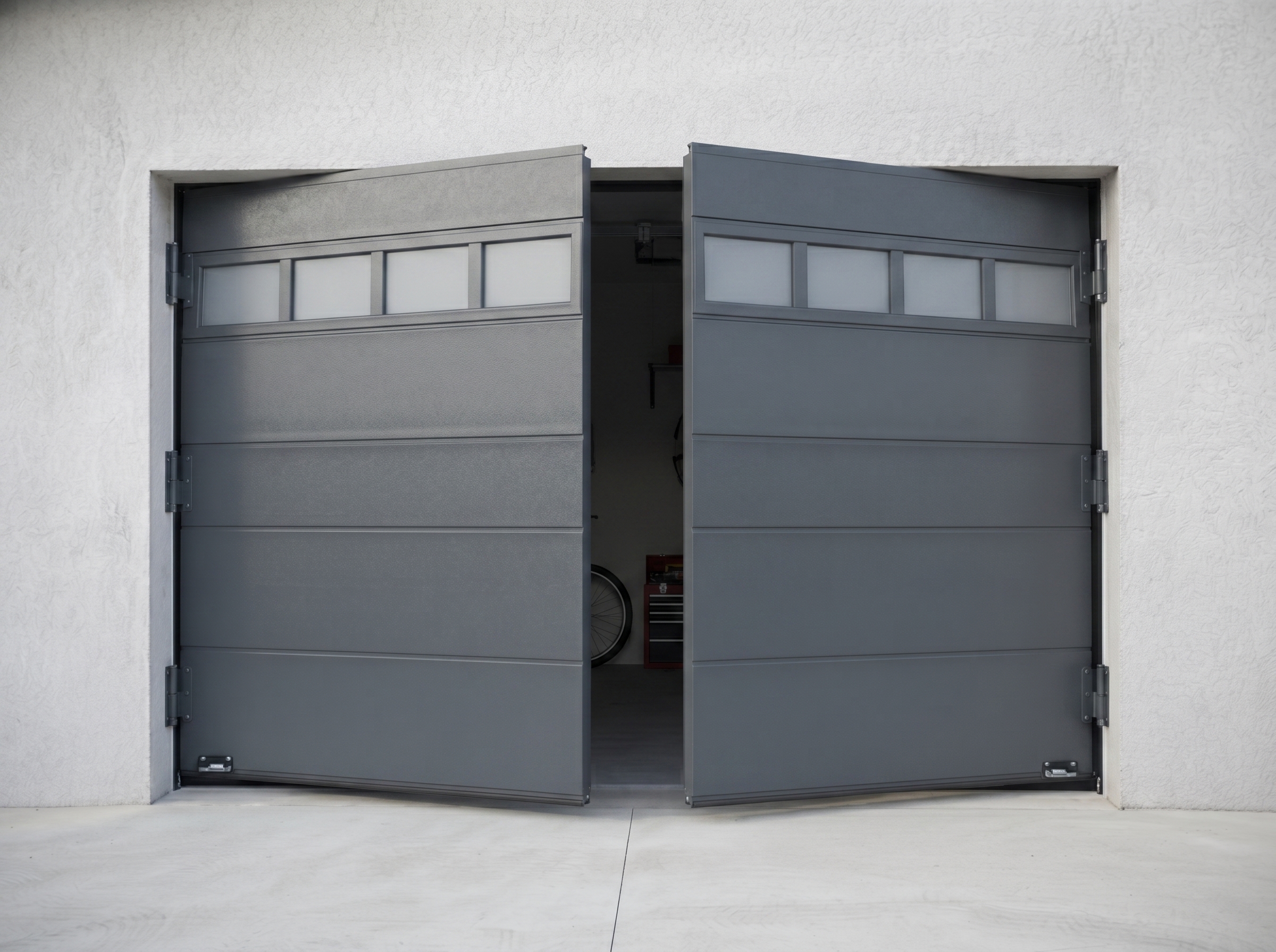 Réparation porte de garage battante à Mons