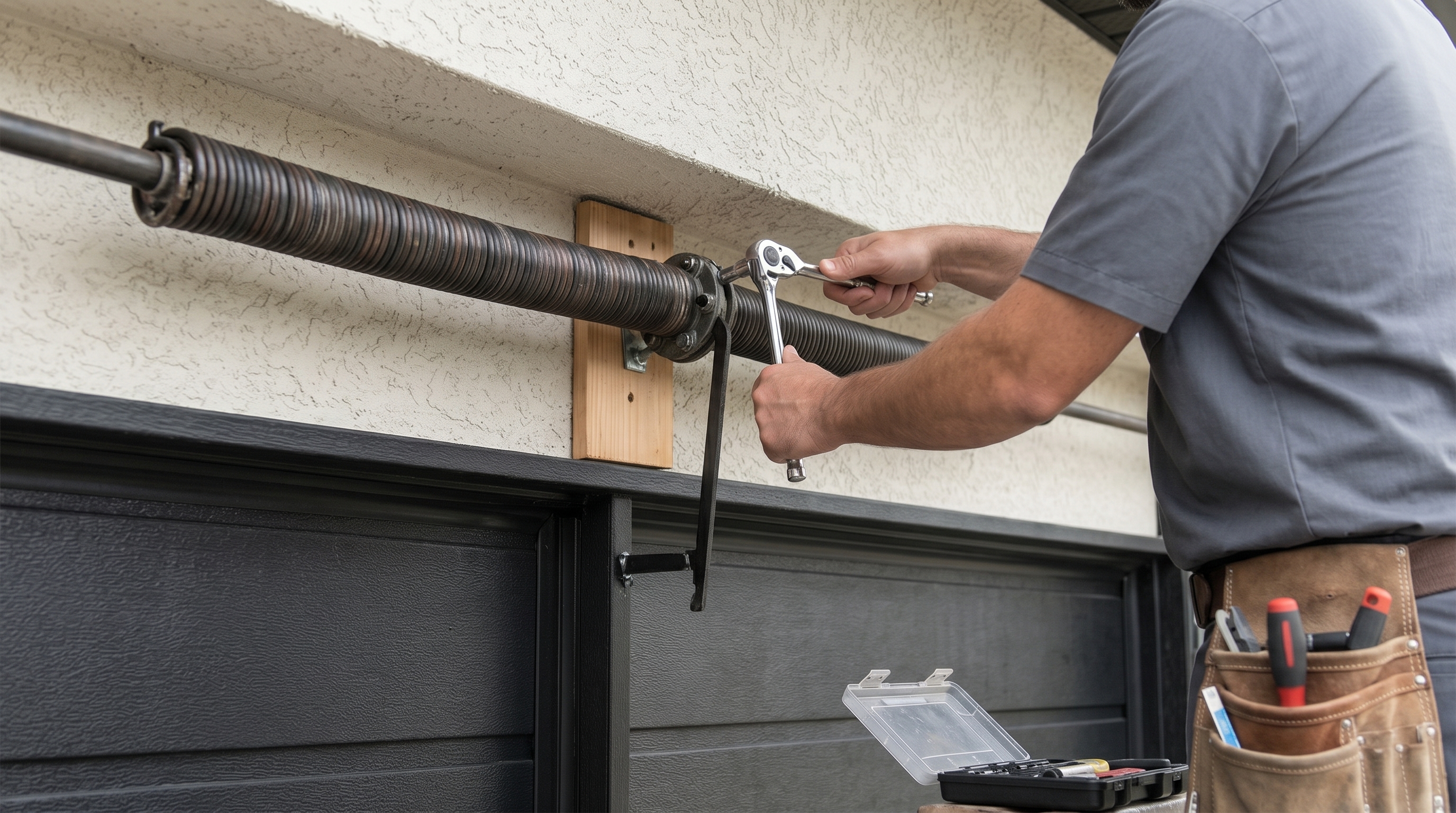 Remplacement de ressorts de porte de garage à Mons